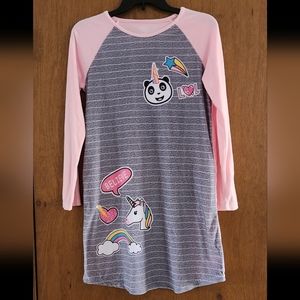 Wonder Nation nightgown, size X-large, color pink and gray